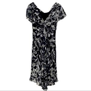 Black and White Floral Dress